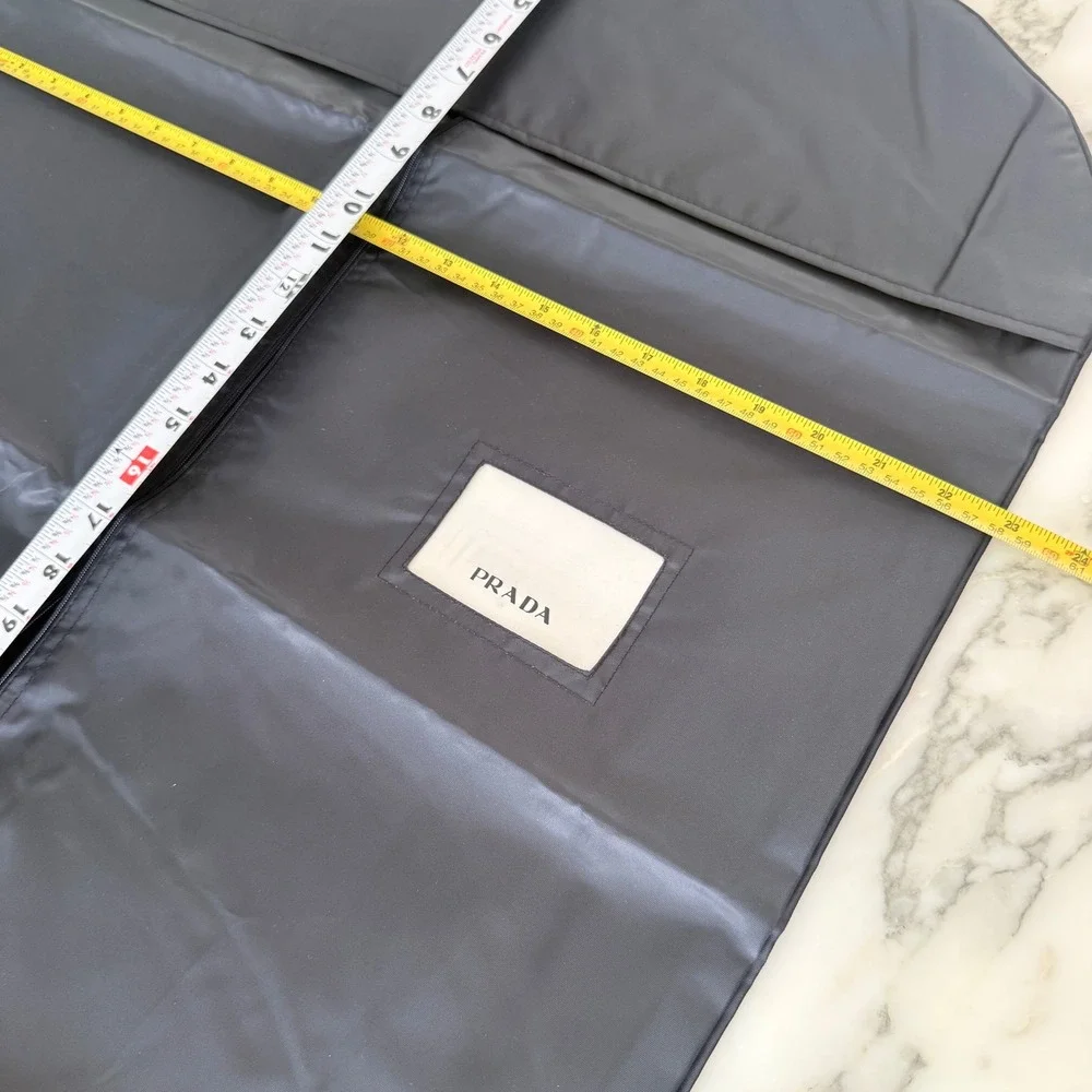 Prada Black Nylon Garment Bag Travel Suit Cover 60x23